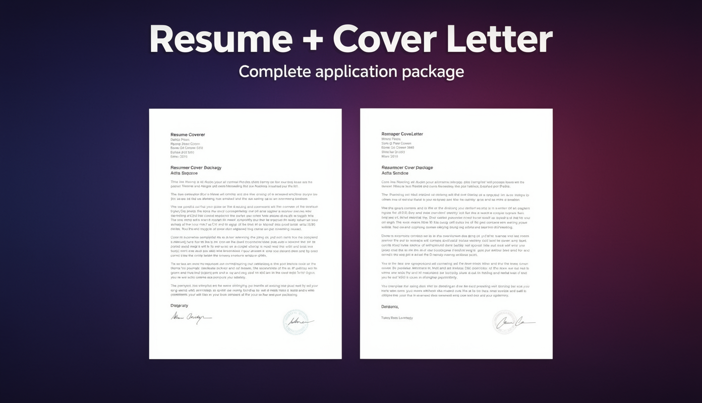 Resume + Cover Letter Bundle